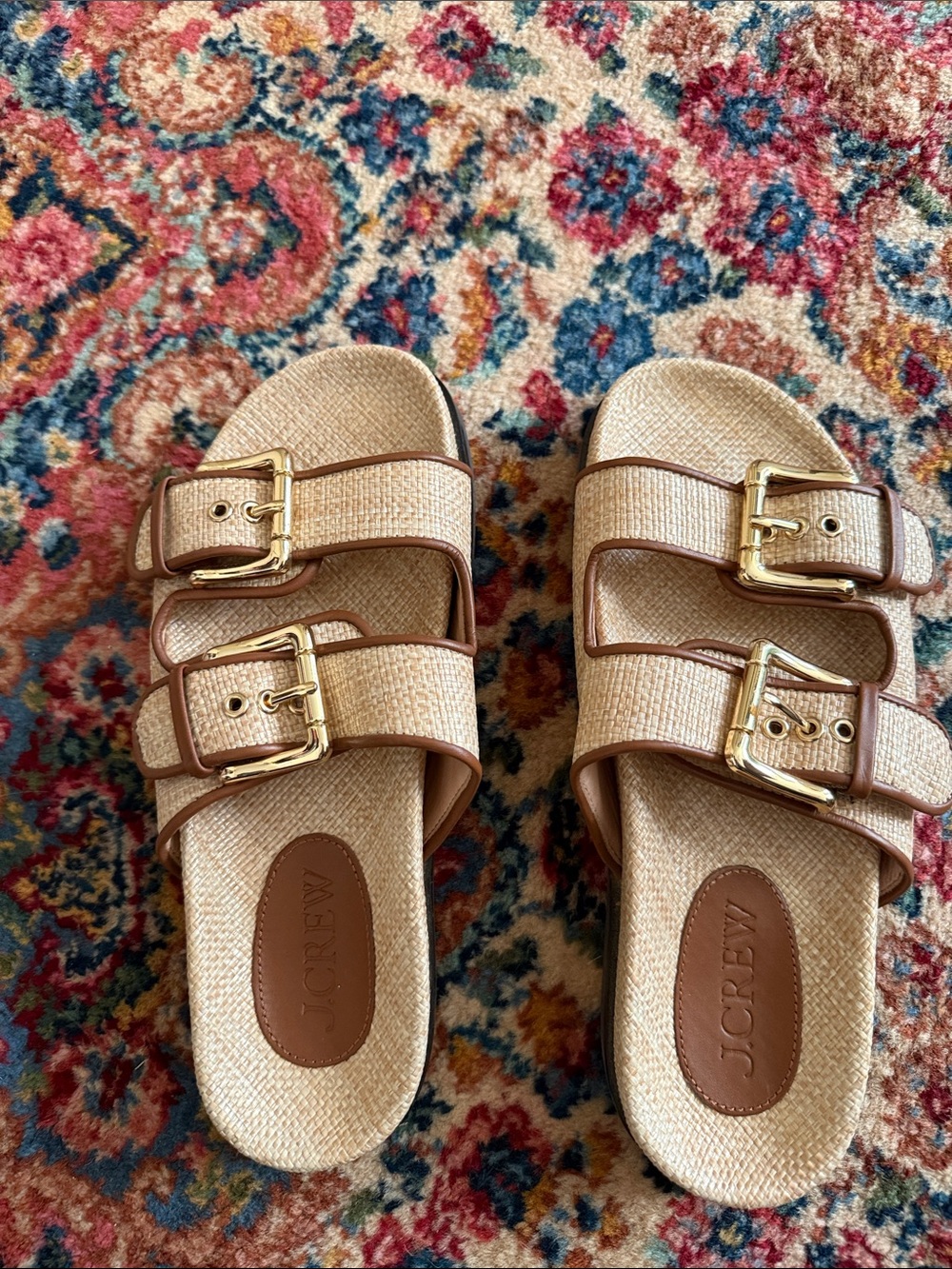 J. Crew Raffia sandals